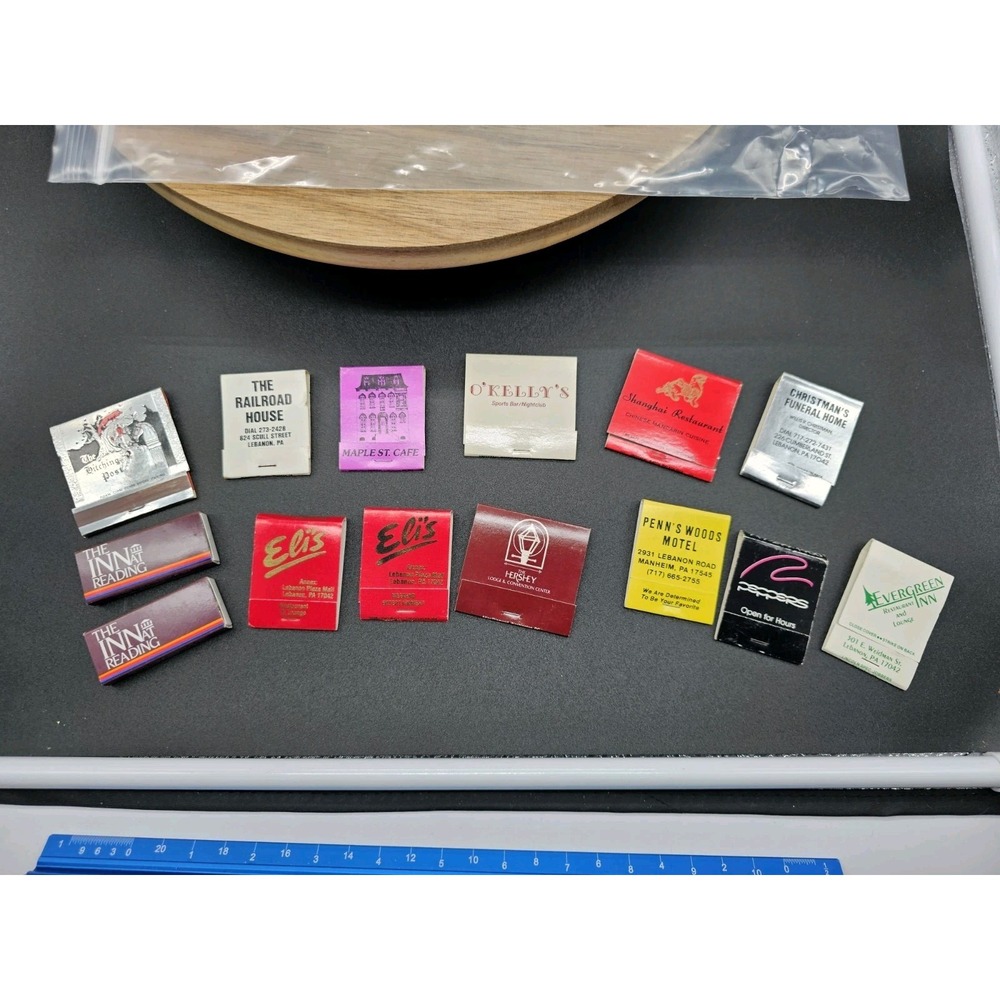 Vintage Lot Of Matchbooks South Central PA Restaurants & Hotels